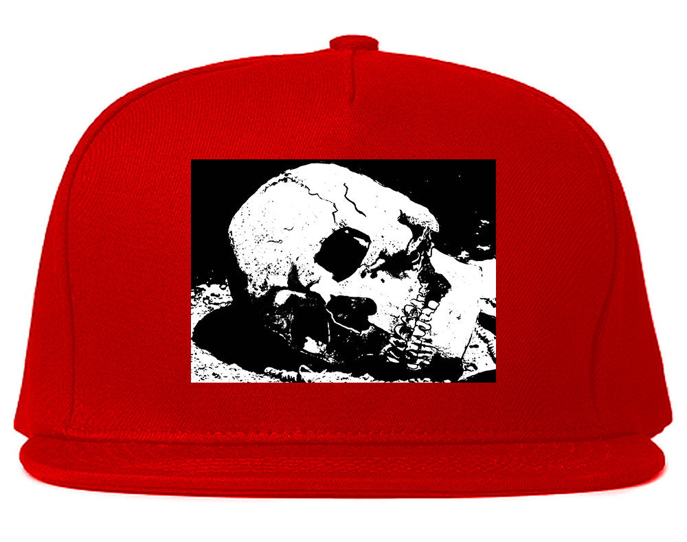 Skull Decay Goth Snapback Hat