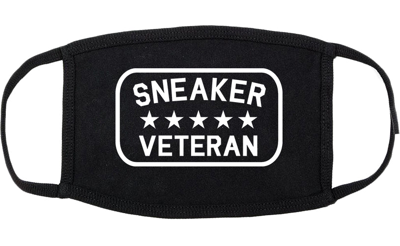 Sneaker Veteran Cotton Face Mask Black