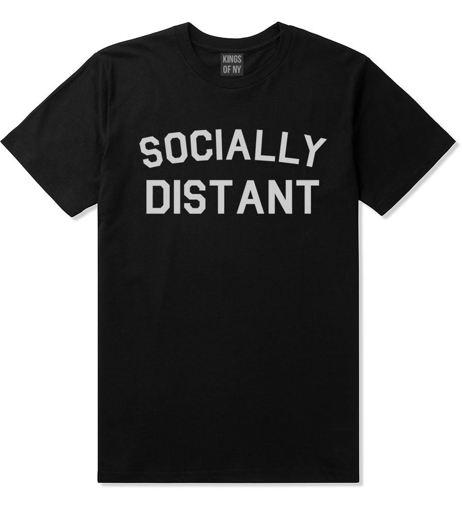 Socially Distant Mens T-Shirt Black