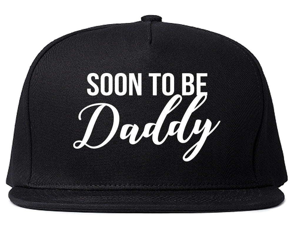 Soon To Be Daddy Pregnancy Announcement Mens Snapback Hat Black