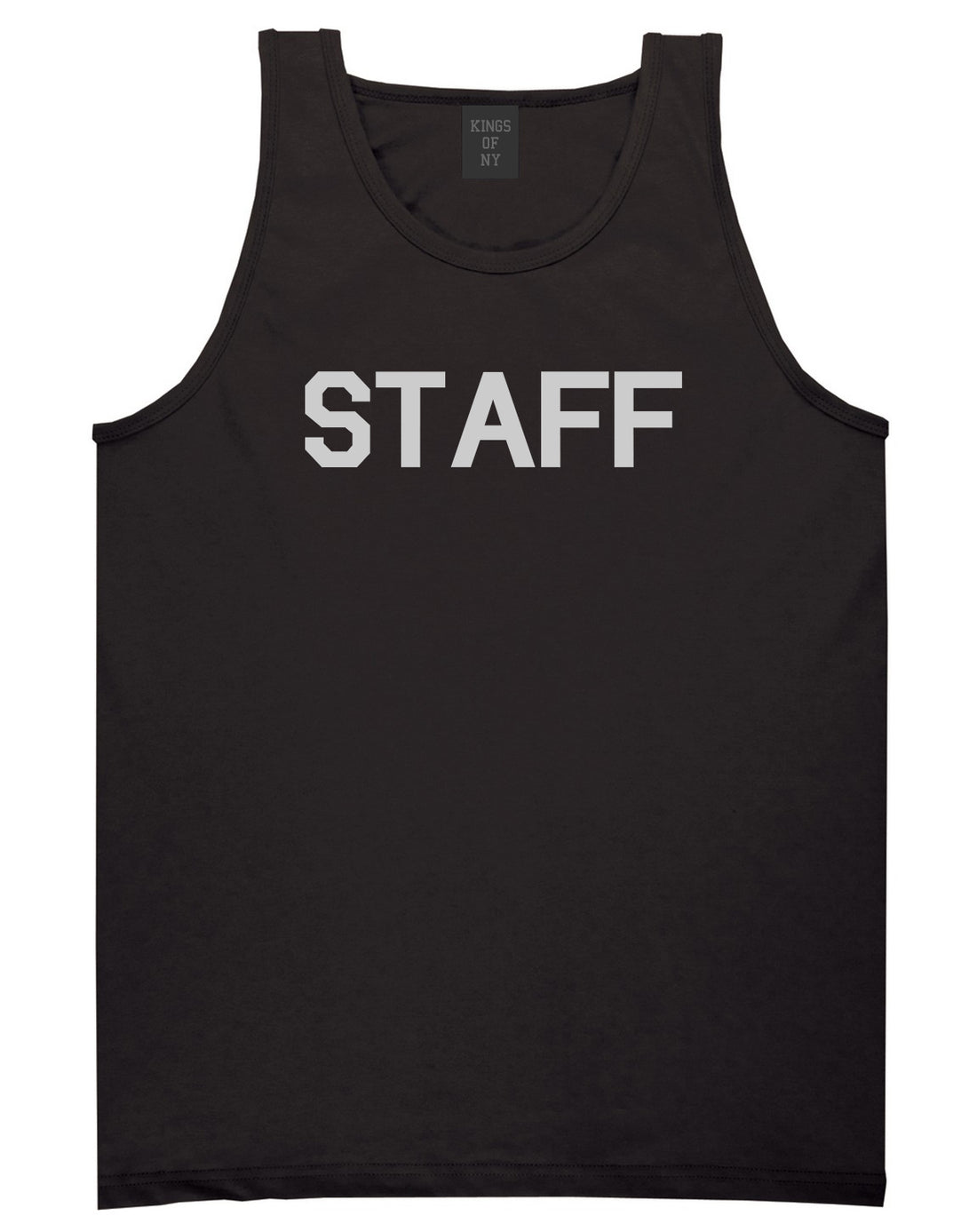 Staff Club Concert Event Mens Black Tank Top Shirt by KINGS OF NY