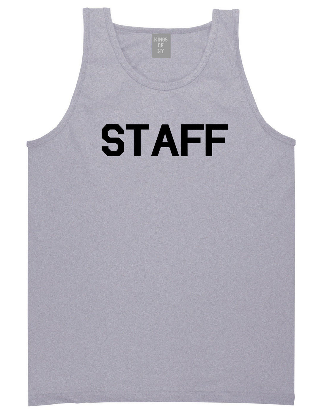 Staff Club Concert Event Mens Grey Tank Top Shirt by KINGS OF NY