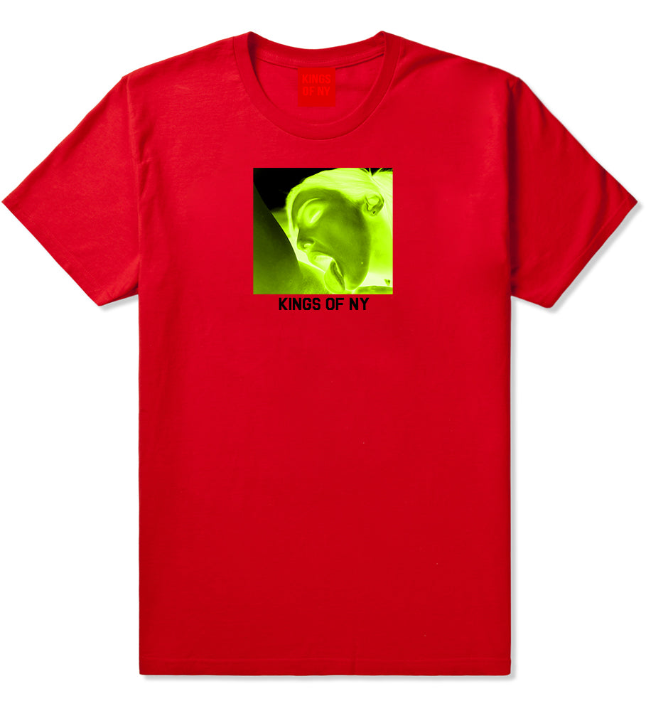 Taste Neon Green Yellow Mens T-Shirt Red by Kings Of NY