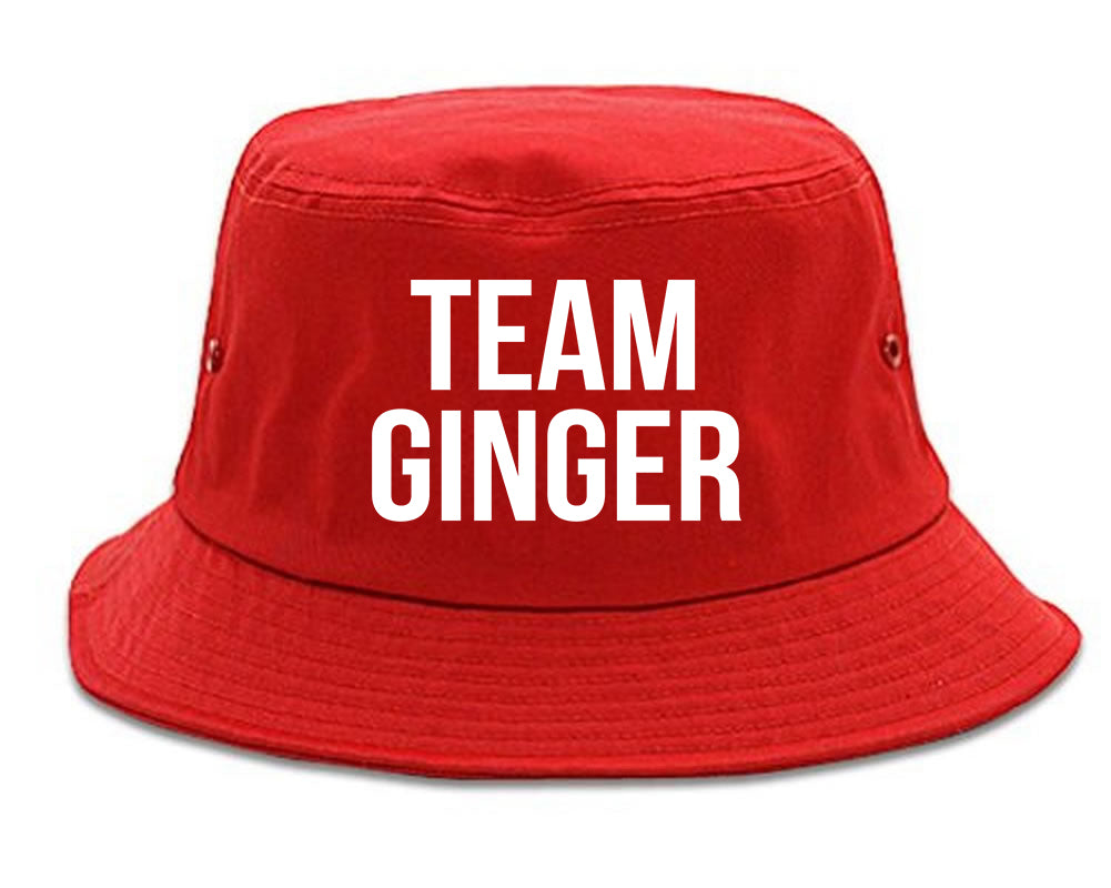 Team Ginger Funny St Patricks Day Irish Mens Bucket Hat Red