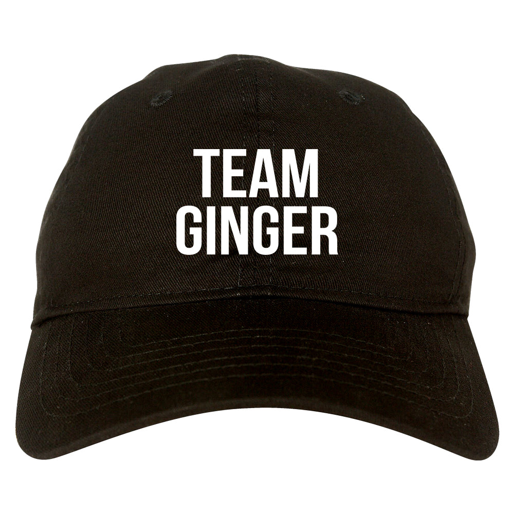 Team Ginger Funny St Patricks Day Irish Mens Dad Hat Black