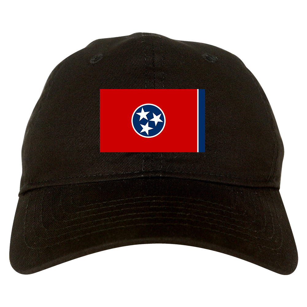 Tennessee State Flag TN Chest Mens Dad Hat Black