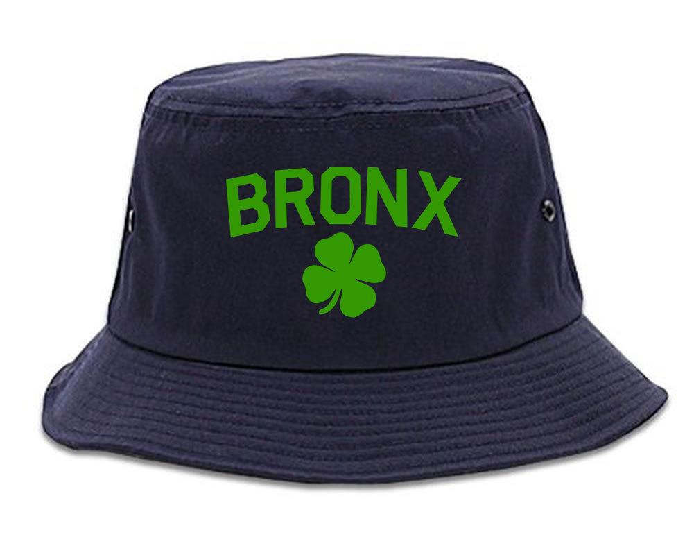 The Bronx Irish St Patricks Day Mens Bucket Hat Navy Blue