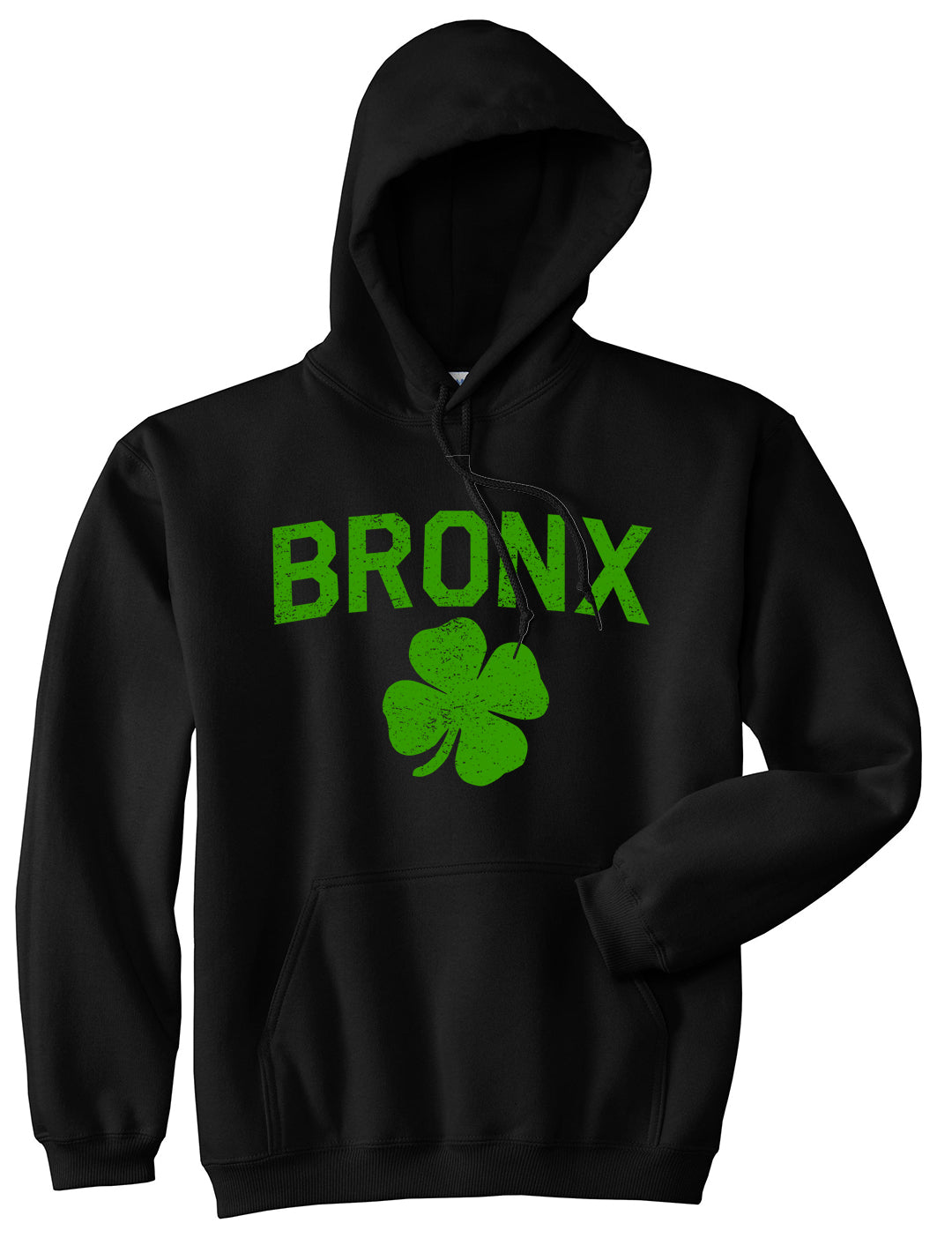 The Bronx Irish St Patricks Day Mens Pullover Hoodie Black
