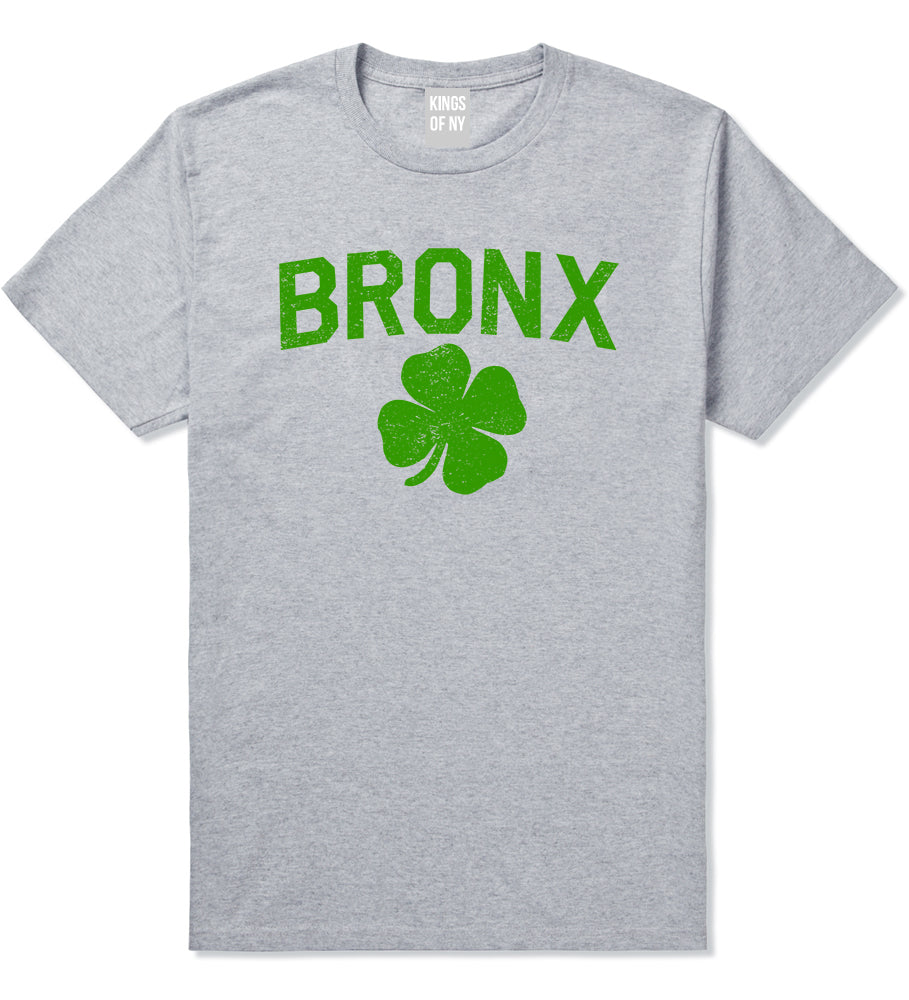 The Bronx Irish St Patricks Day Mens T-Shirt Grey