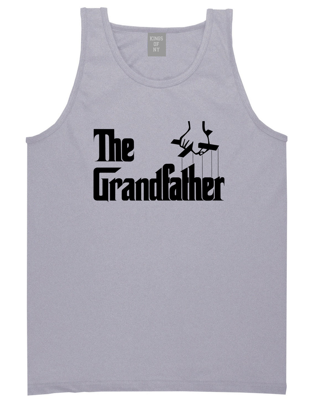 The Grandfather Funny New Grandpa Mens Tank Top T-Shirt Grey