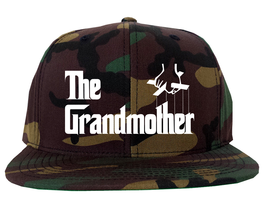 The Grandmother Funny New Grandma Mens Snapback Hat Army Camo