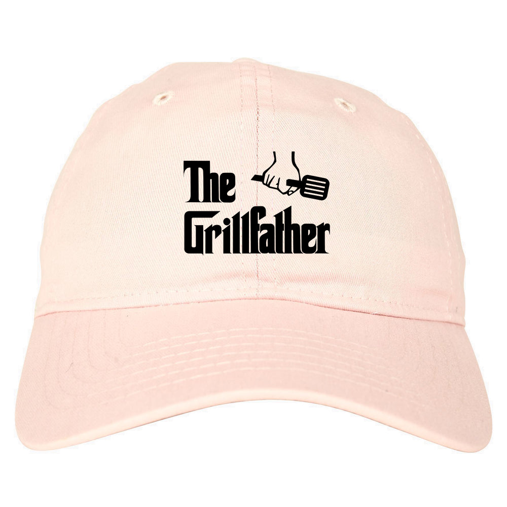 The Grillfather BBQ Dad Grill Mens Dad Hat Pink