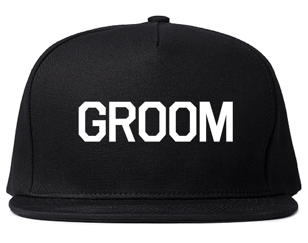 The Groom Bachelor Party Snapback Hat Black