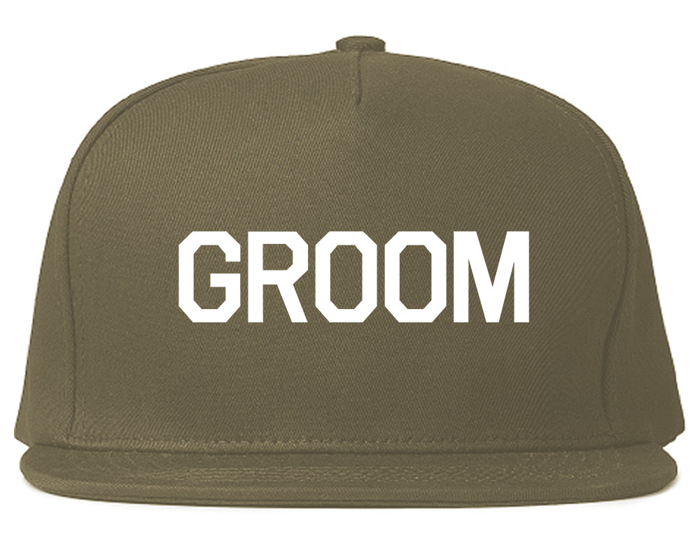 The Groom Bachelor Party Snapback Hat Grey