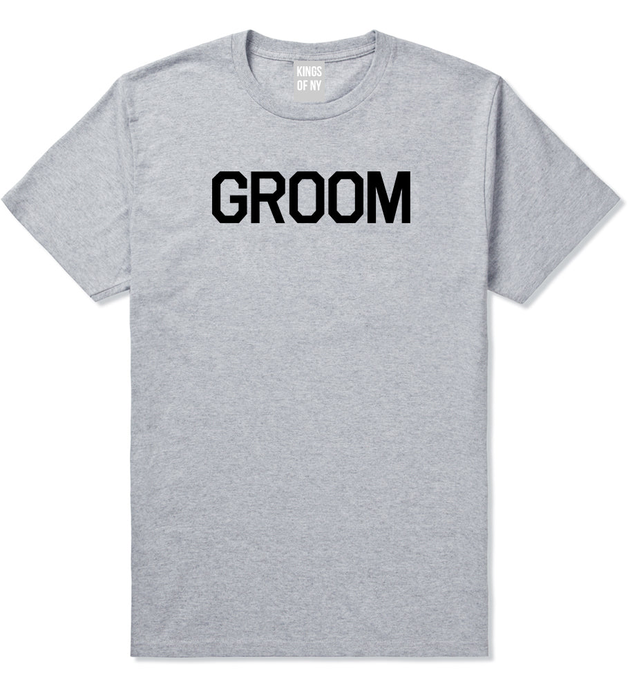 The Groom Bachelor Party Grey T-Shirt by Kings Of NY