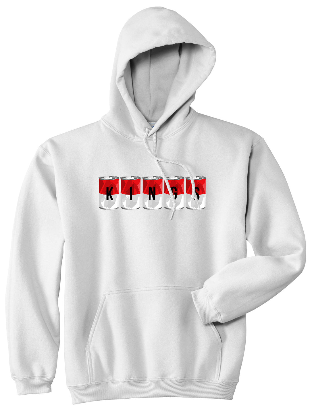 Tomato Soup Cans Pullover Hoodie in White