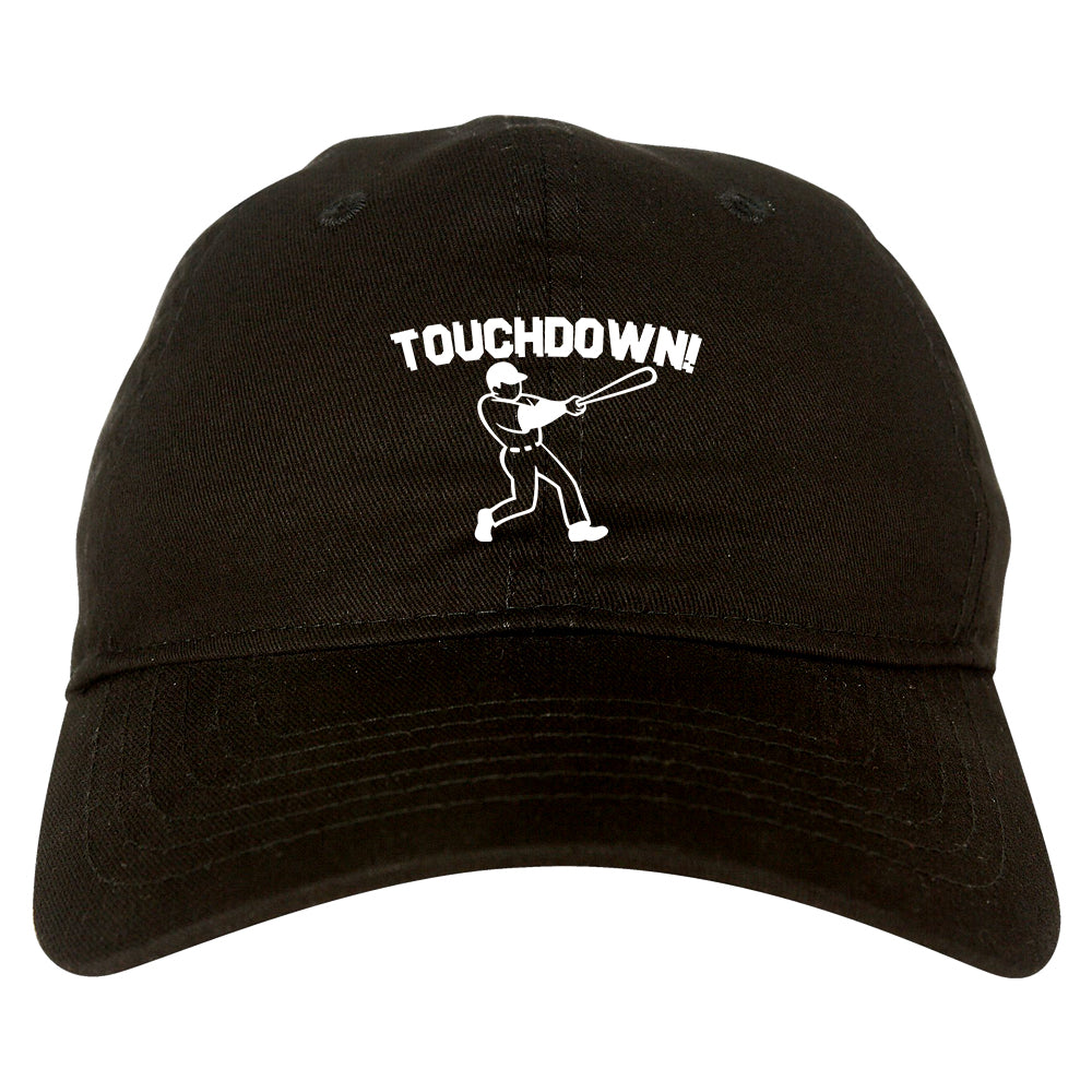 Touchdown Baseball Meme Mens Dad Hat Black