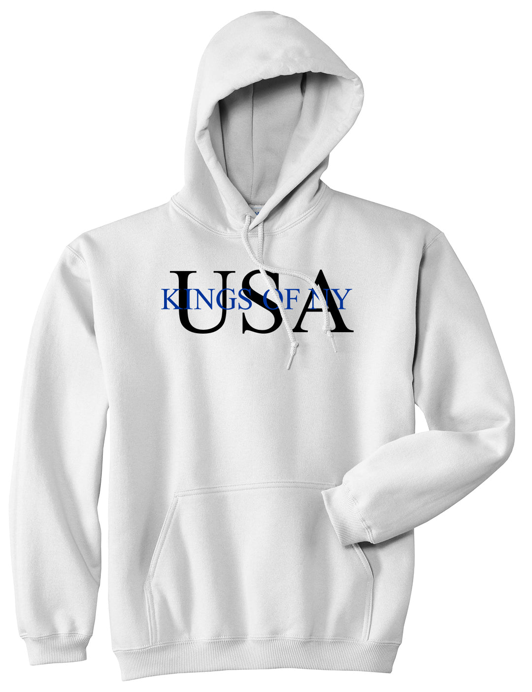 USA Kony Logo Pullover Hoodie in White