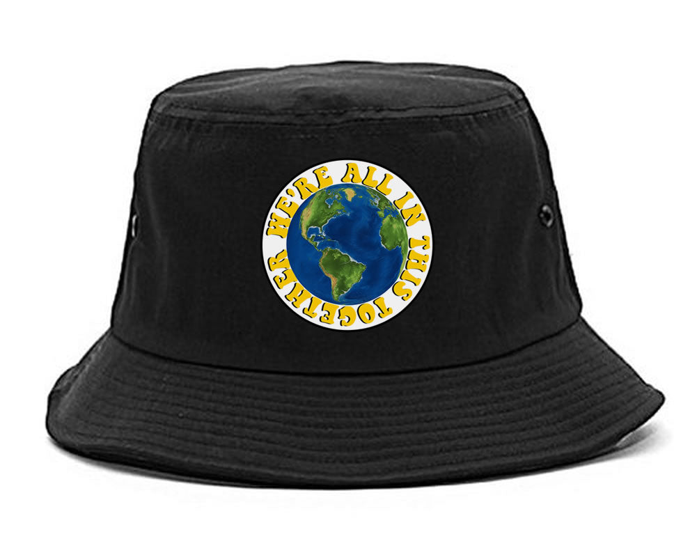 We're All In This Together Earth Bucket Hat Black