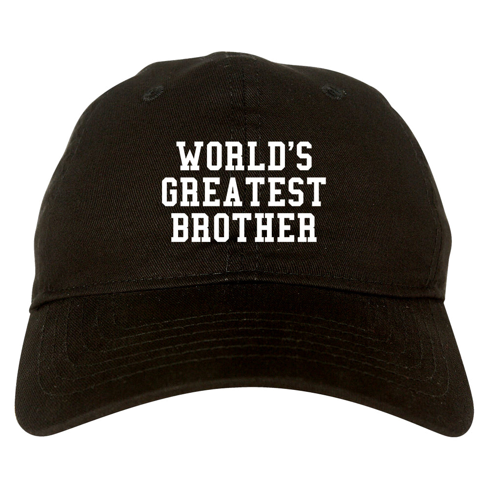 Worlds Greatest Brother Funny Birthday Mens Dad Hat Black