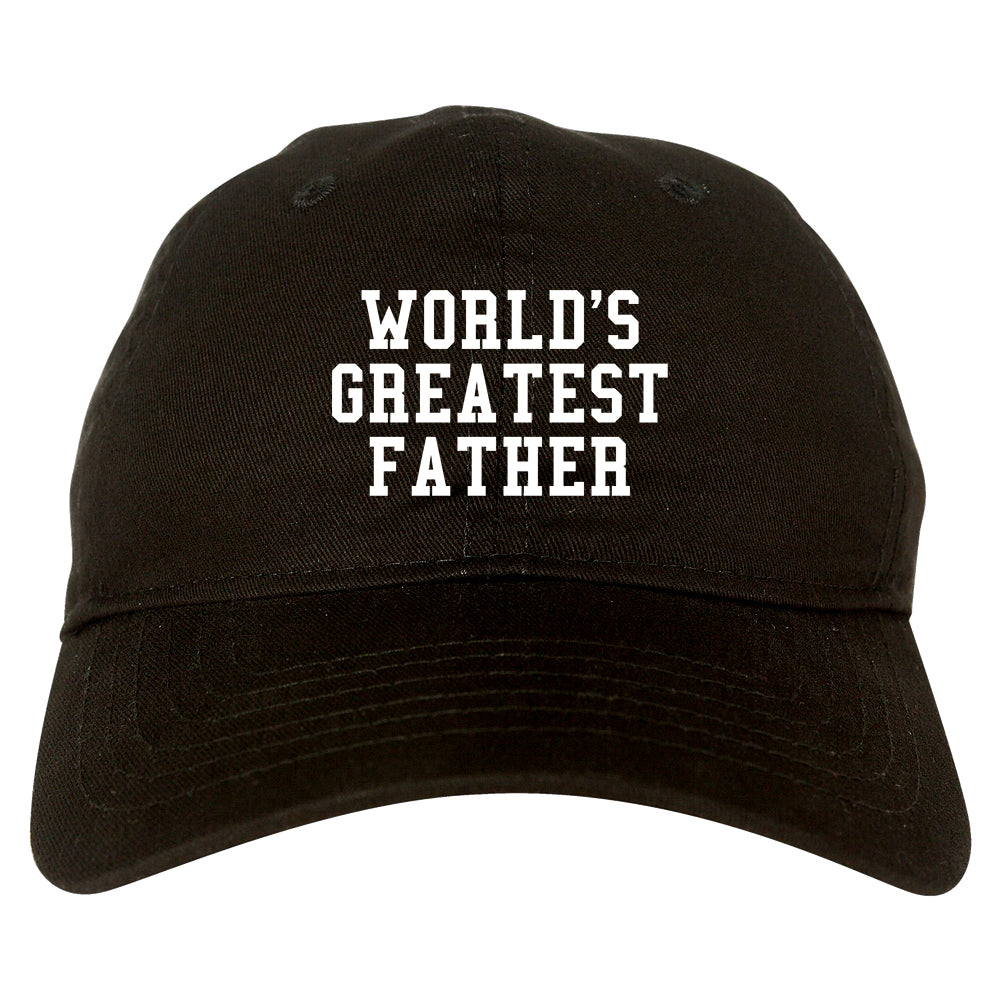 Worlds Greatest Father Dad Birthday Day Mens Dad Hat Black
