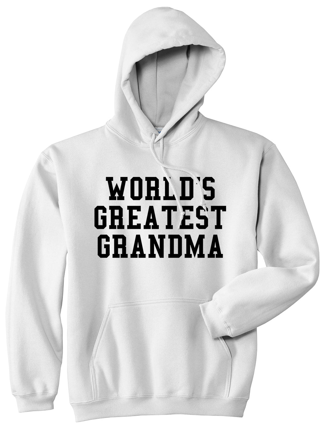 Worlds Greatest Grandma Birthday Gift Mens Pullover Hoodie White