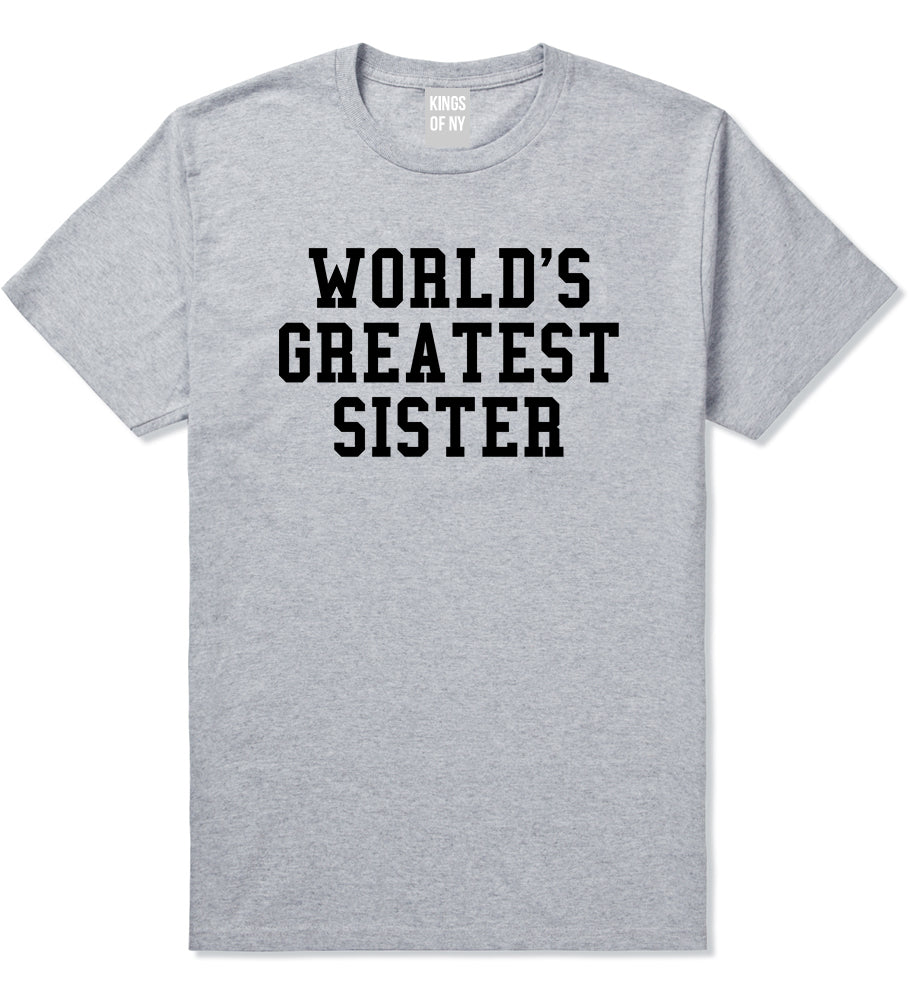 Worlds Greatest Sister Birthday Gift Mens T-Shirt Grey