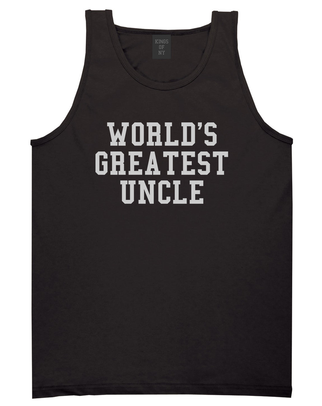 Worlds Greatest Uncle Birthday Gift Mens Tank Top T-Shirt Black
