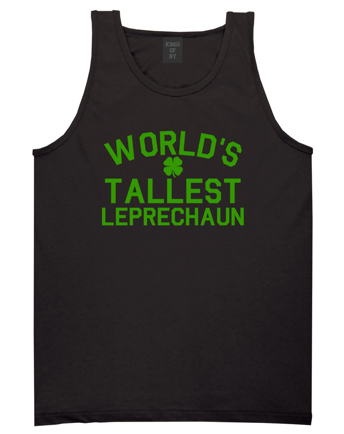Worlds Tallest Leprechaun Funny St Patricks Day Mens Tank Top T-Shirt Black