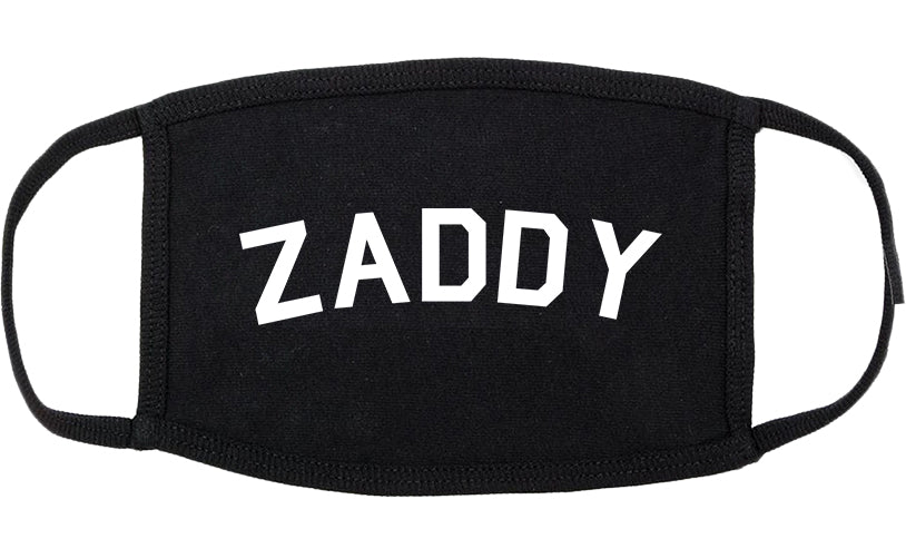 Zaddy Cotton Face Mask Black