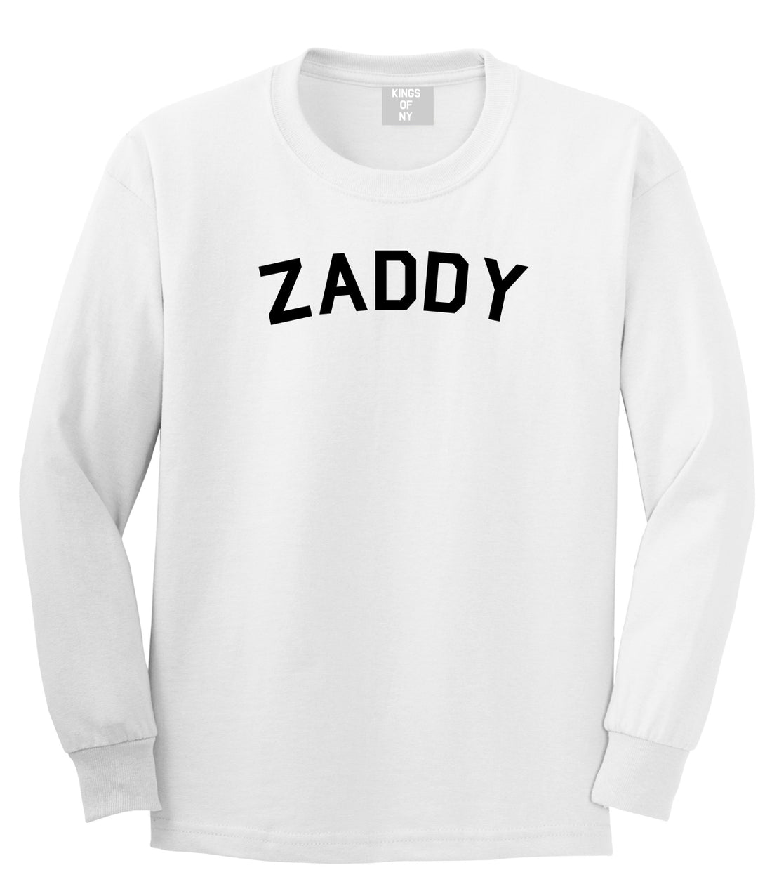 Zaddy Mens Long Sleeve T-Shirt White