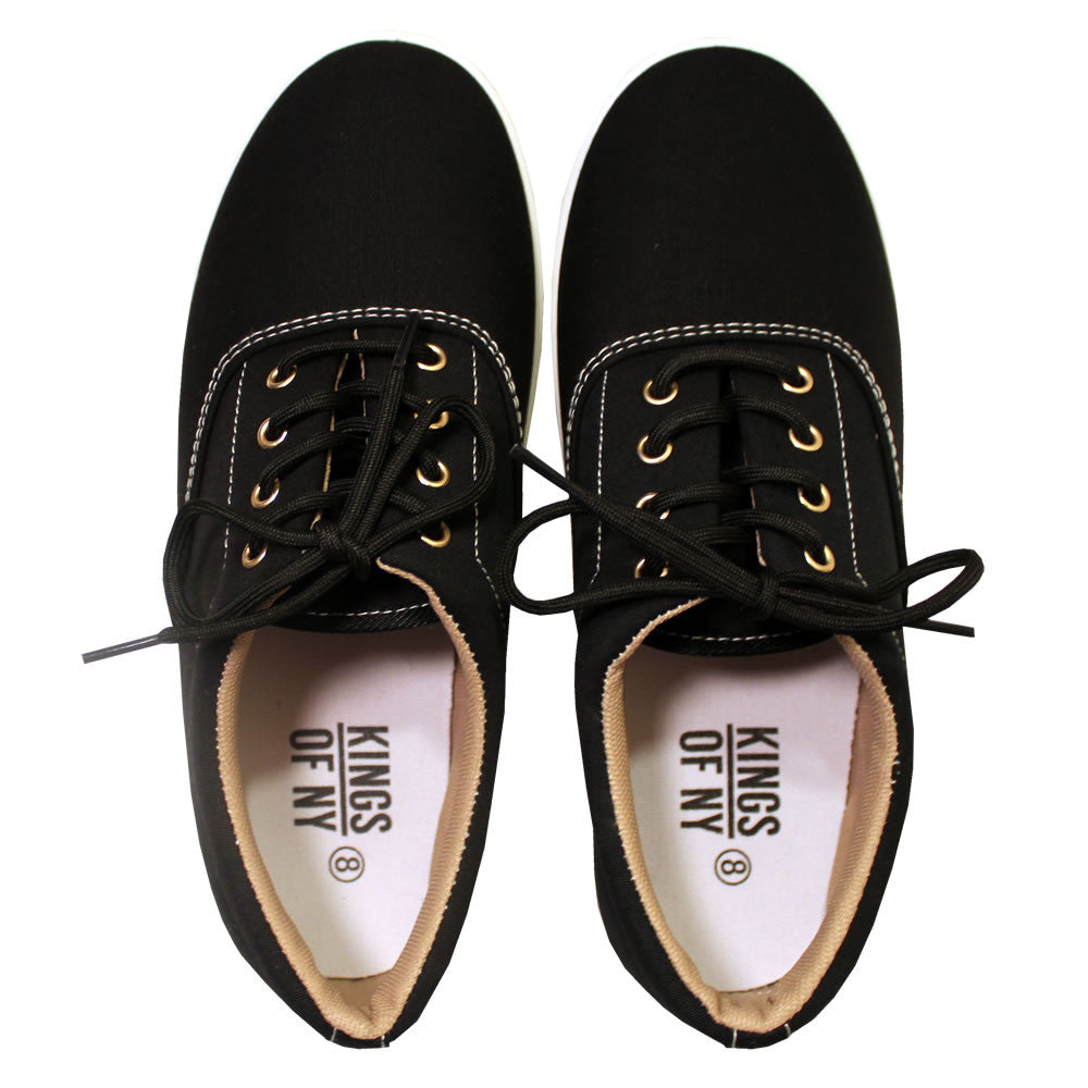 The Classic Canvas Casual Skate Black Sneakers