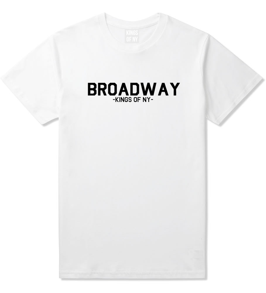 Broadway NYC New York T-Shirt in White