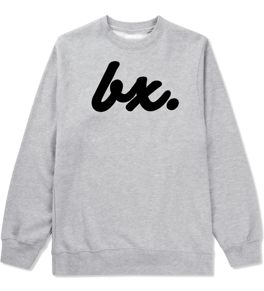 Bx The Bronx Script Crewneck Sweatshirt in Grey By Kings Of NY
