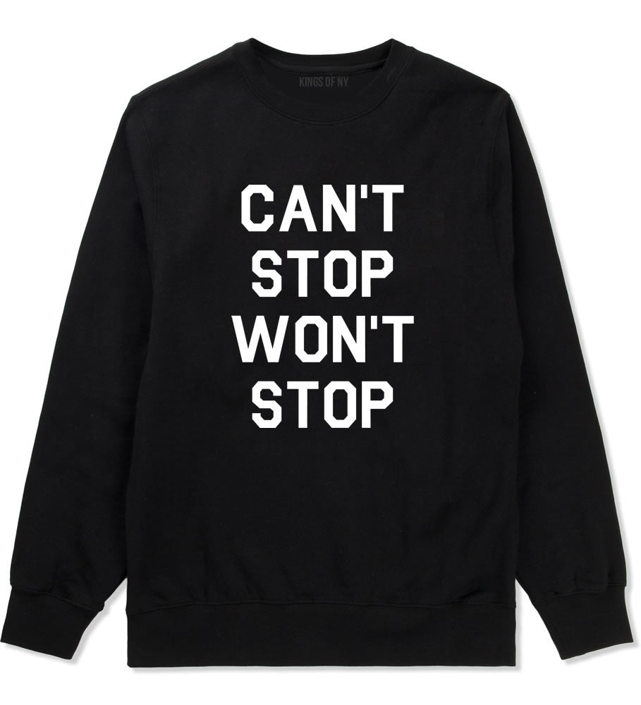  Kings Of NY Cant Stop Wont Stop Crewneck Sweatshirt in Black