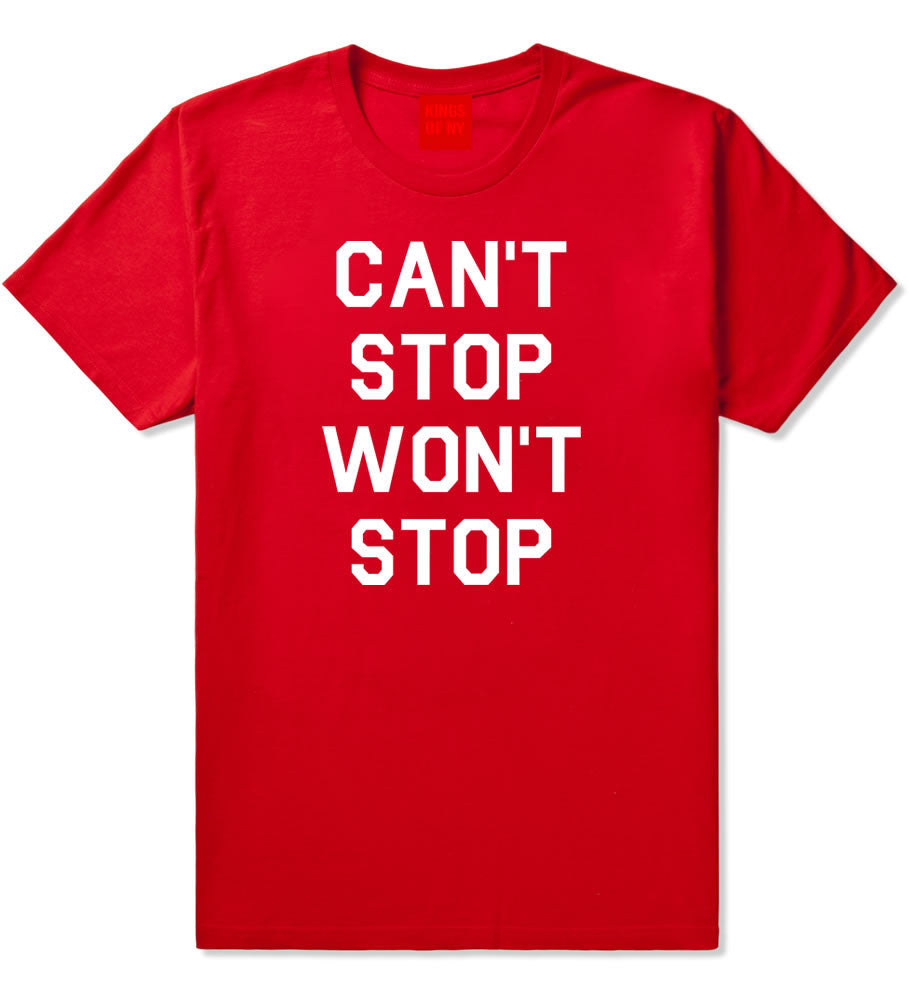  Kings Of NY Cant Stop Wont Stop T-Shirt in Red