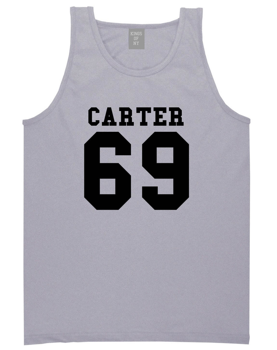  Carter 69 Team Tank Top in Grey by Kings Of NY