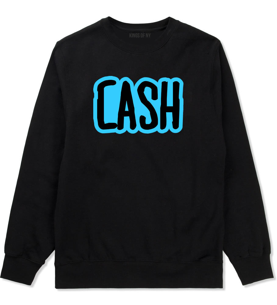 Cash Money Blue Lil Style Bird Wayne Man Boys Kids Crewneck Sweatshirt In Black by Kings Of NY
