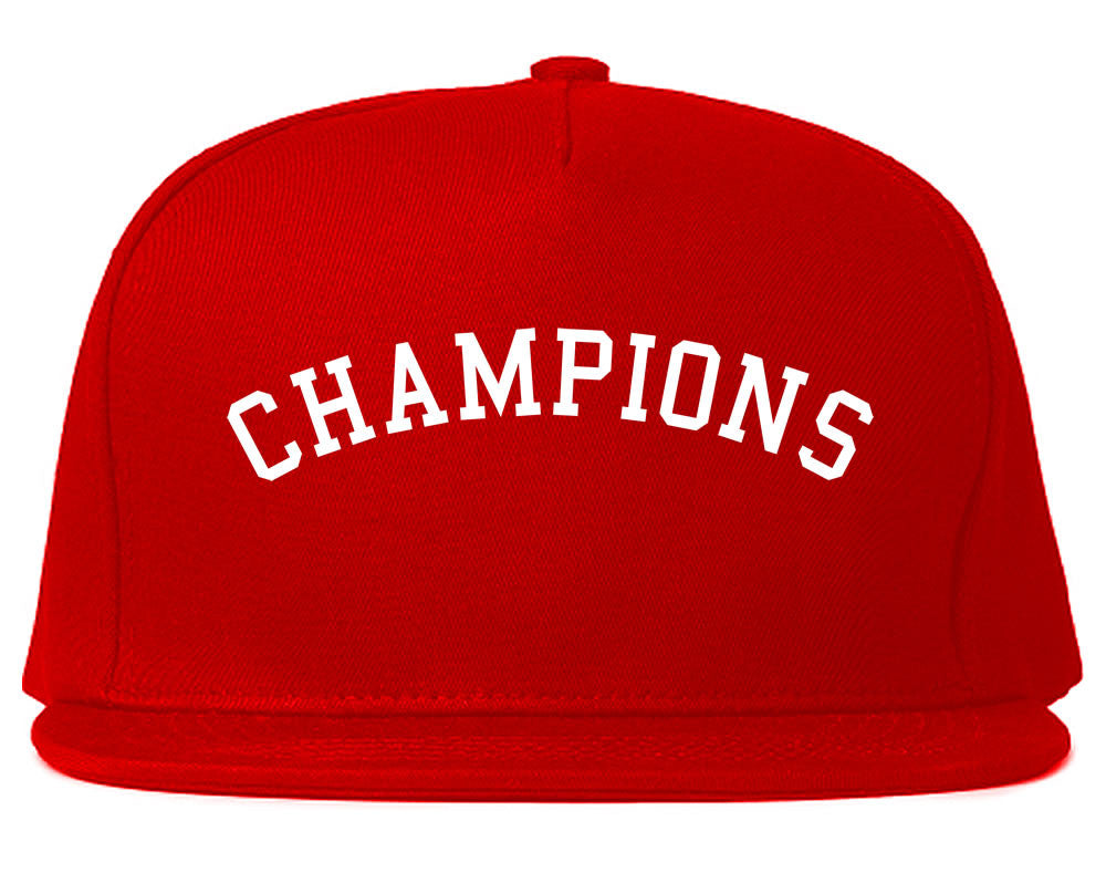 Champions Snapback Hat in Red by Kings Of NY