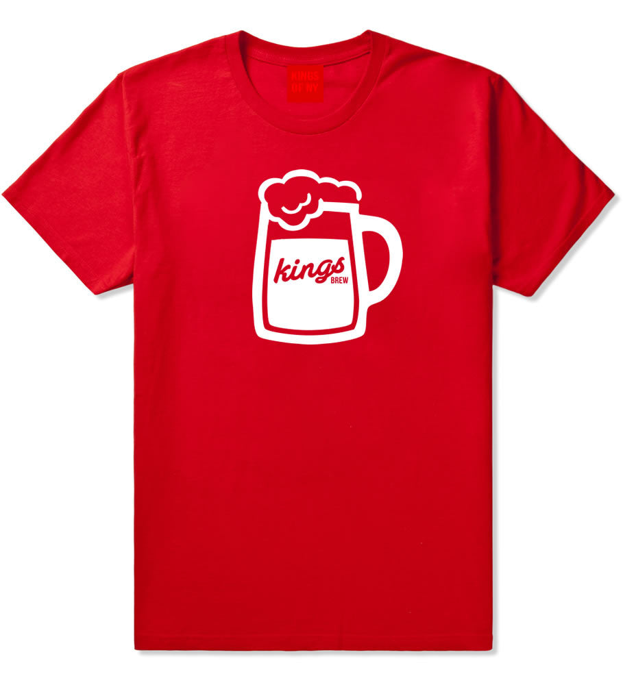 Beer Kings Drinker Party T-Shirt in Red
