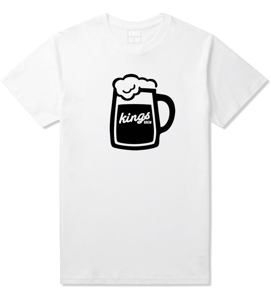 Beer Kings Drinker Party T-Shirt in White
