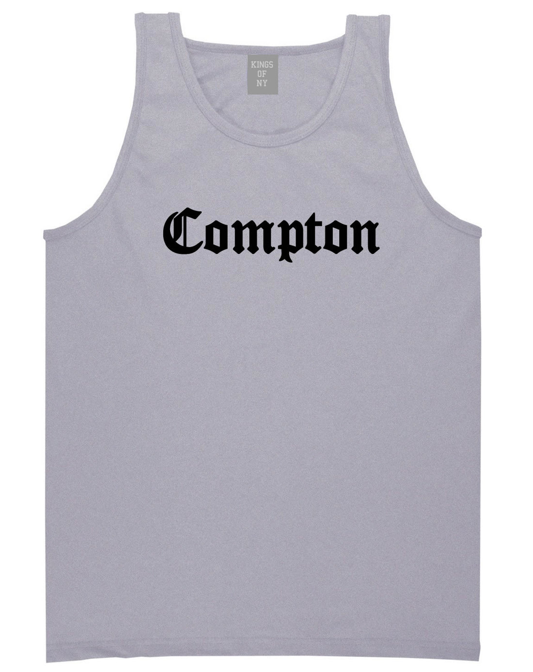 Kings Of NY Compton Tank Top in Grey
