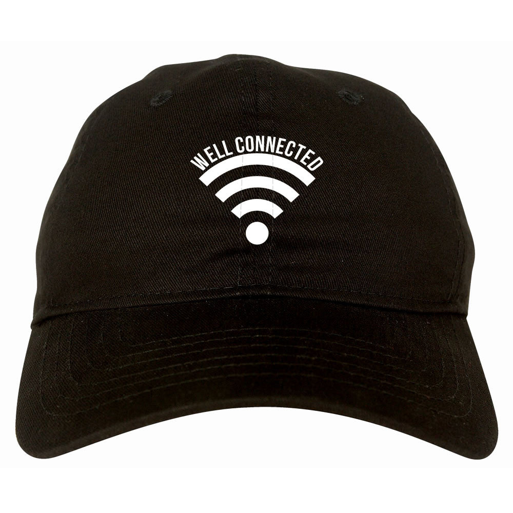 Well Connected Wifi Emoji Meme Dad Hat Cap