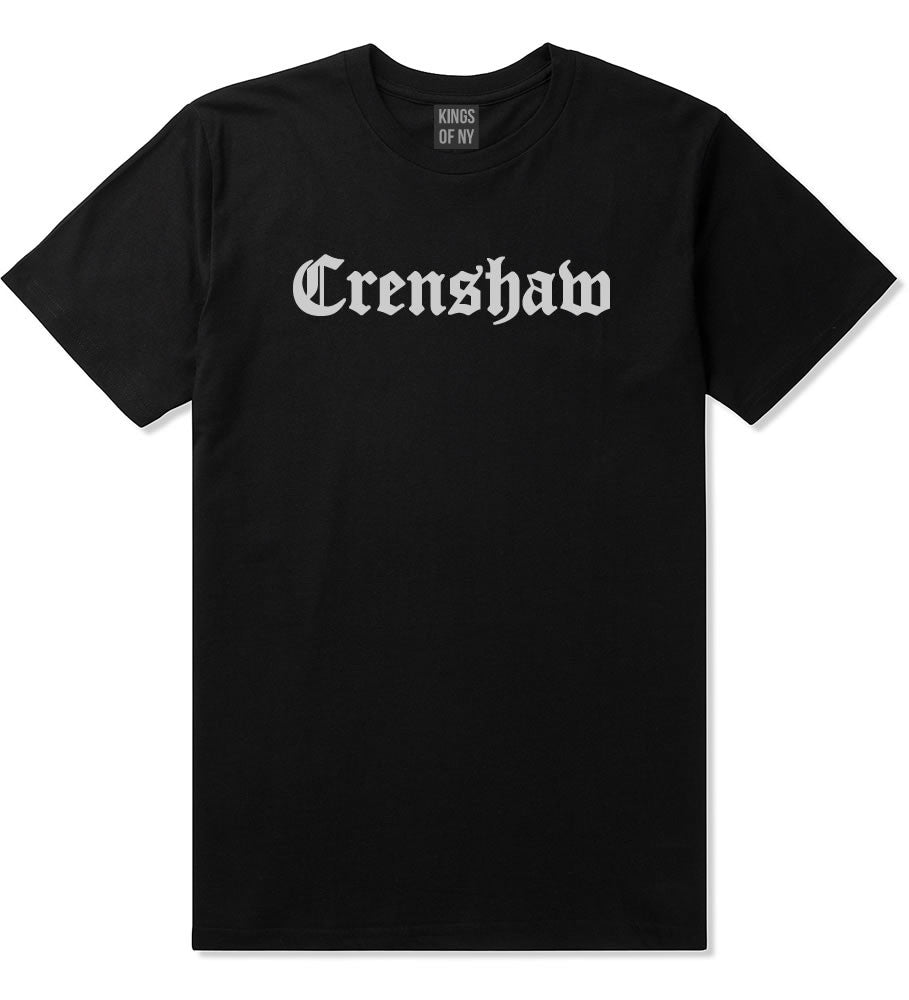 Crenshaw Old English California T-Shirt in Black By Kings Of NY