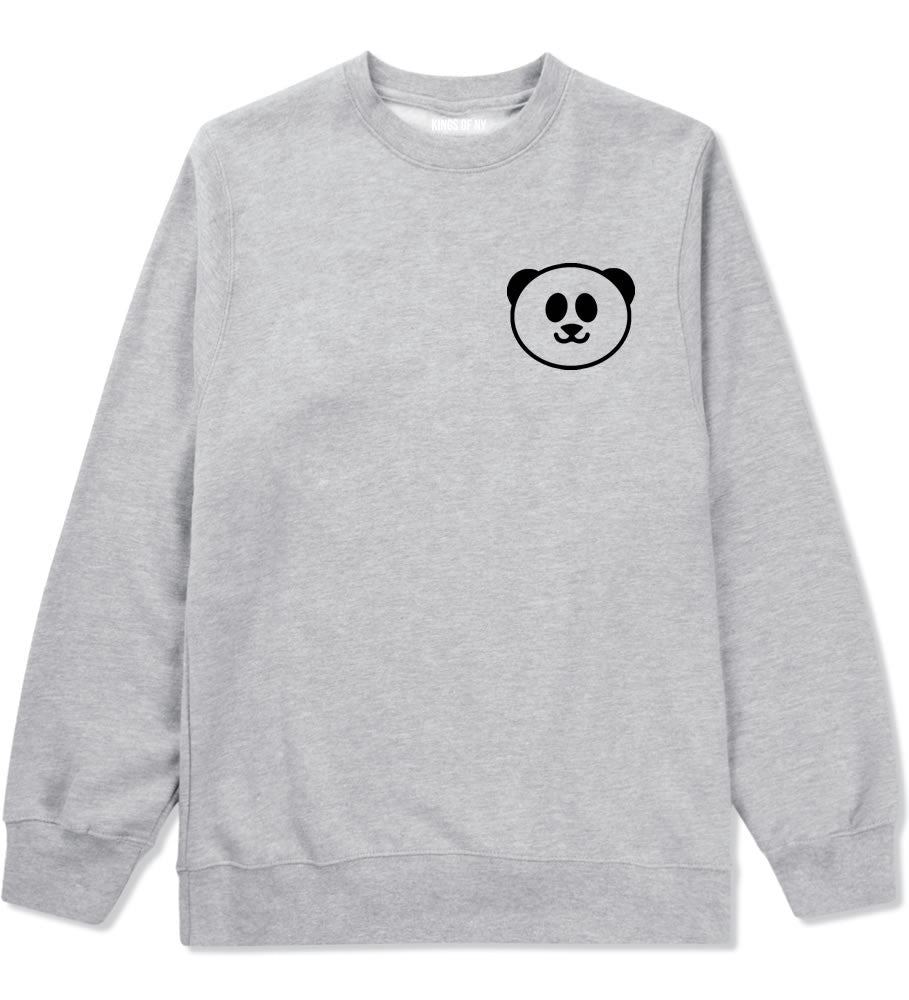 Cute Panda Chest Emoji Meme Crewneck Sweatshirt