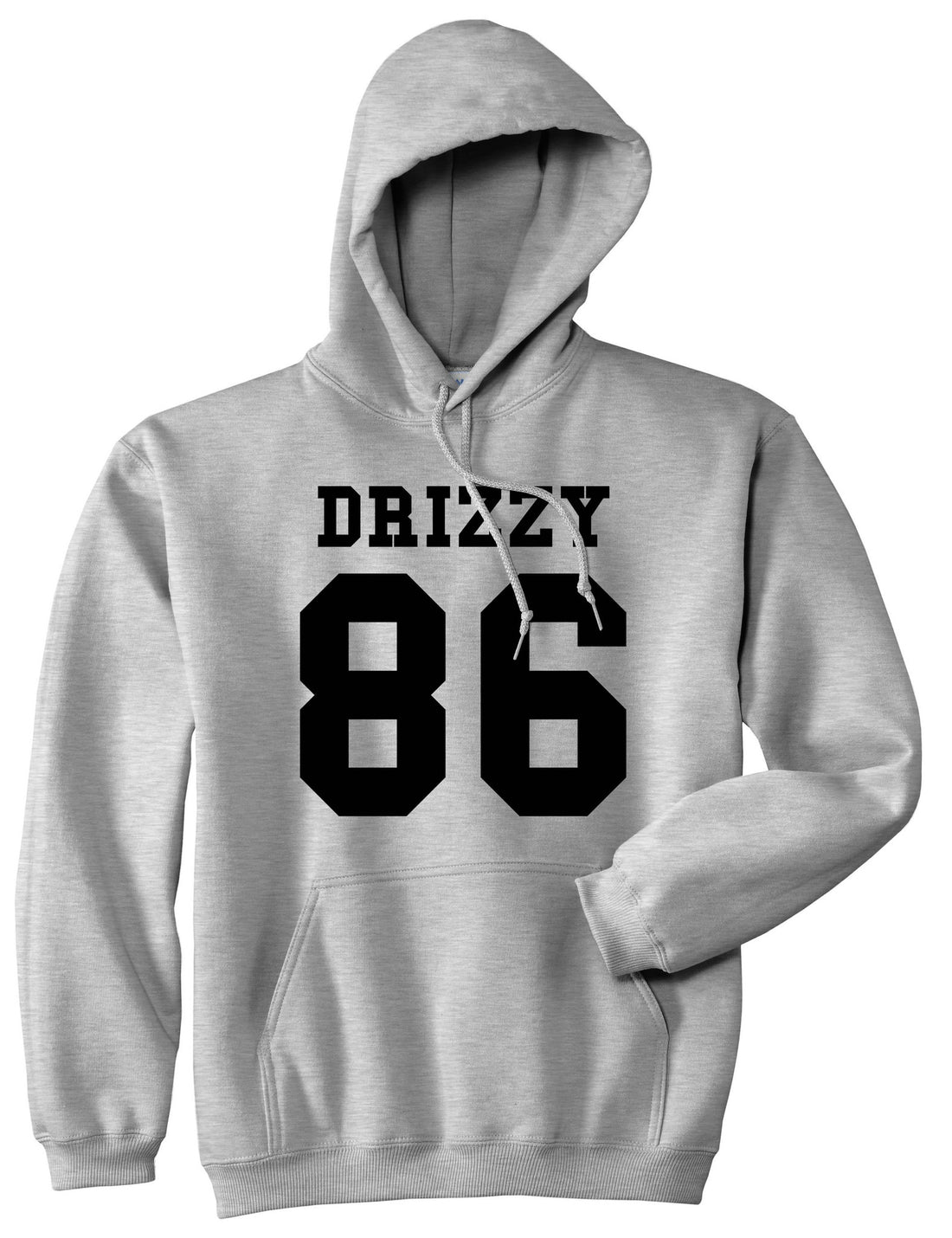 Drizzy 86 Team Jersey Pullover Hoodie Hoody in Grey by Kings Of NY