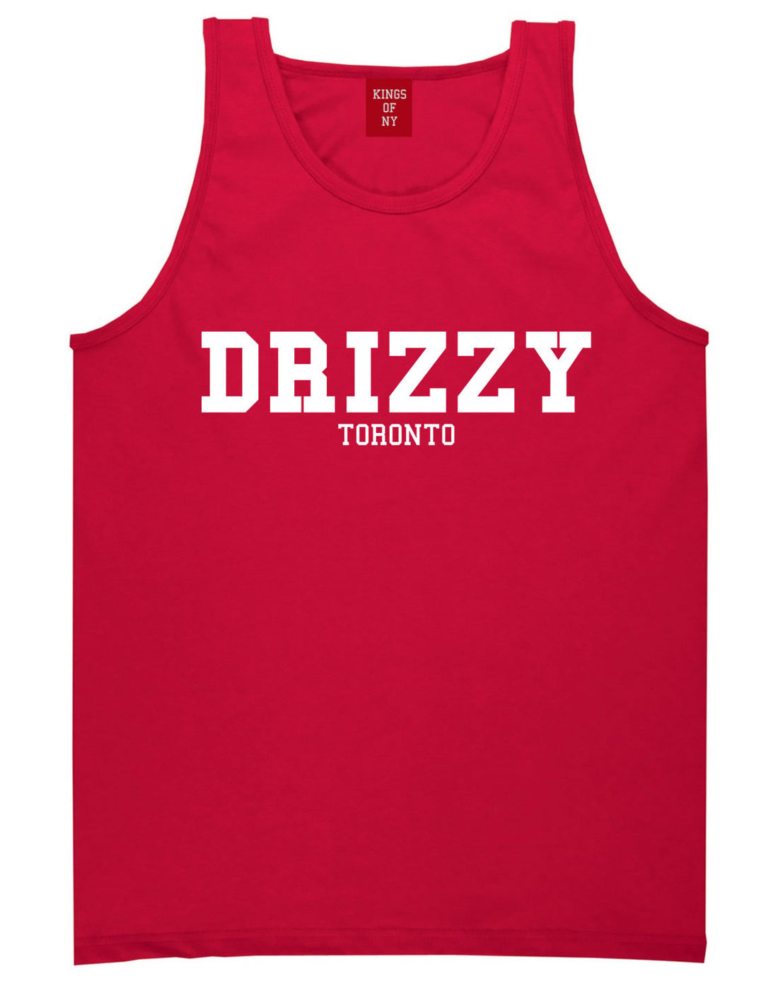 Drizzy Toronto Canada Tank Top in Red by Kings Of NY