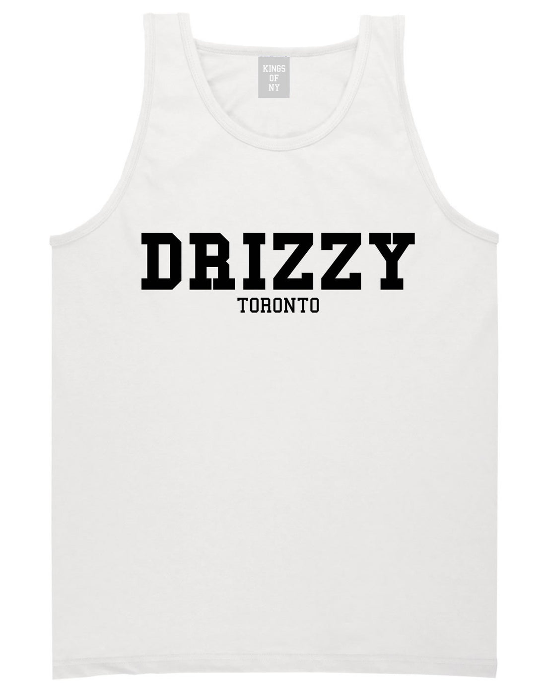 Drizzy Toronto Canada Tank Top in White by Kings Of NY