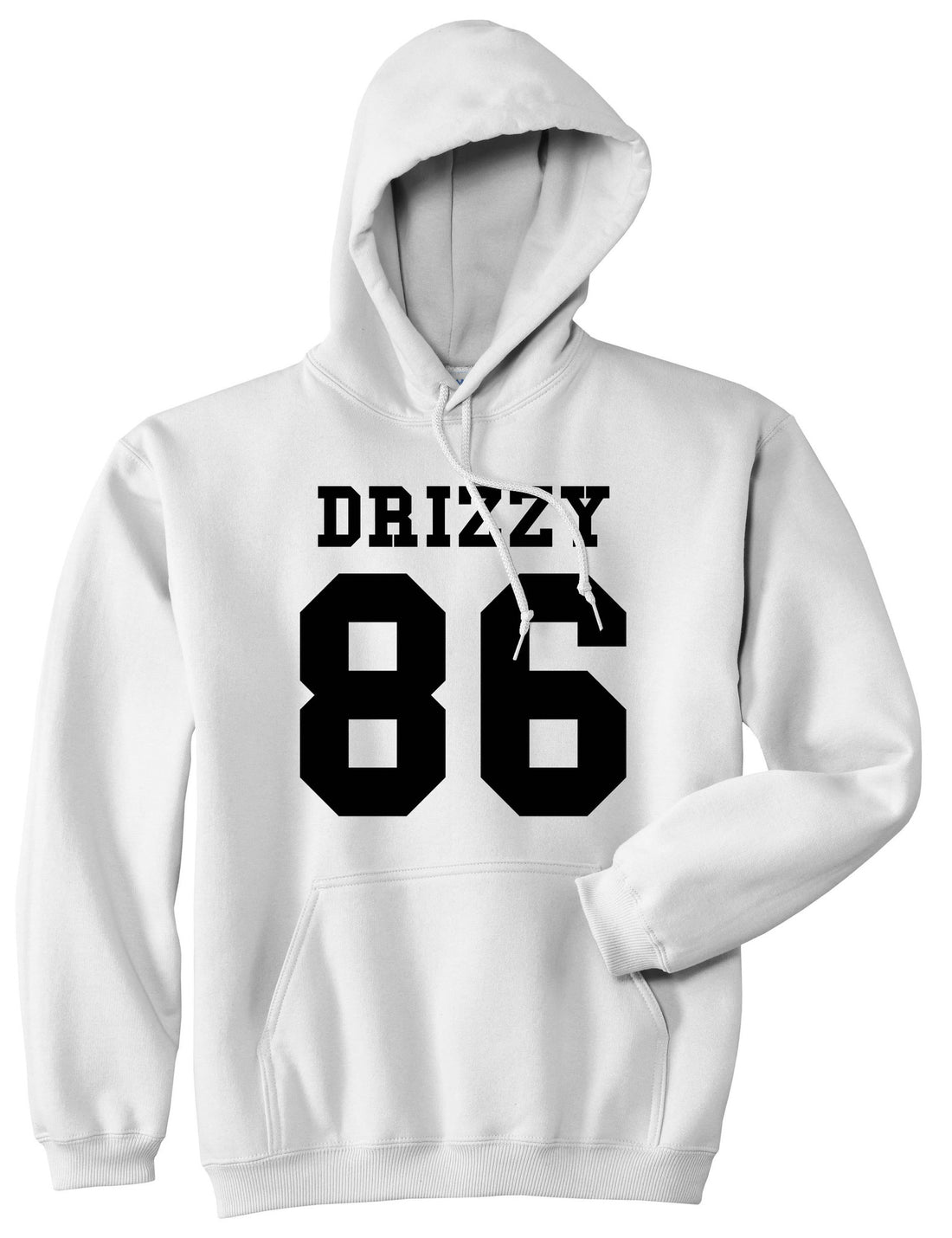 Drizzy 86 Team Jersey Pullover Hoodie Hoody in White by Kings Of NY