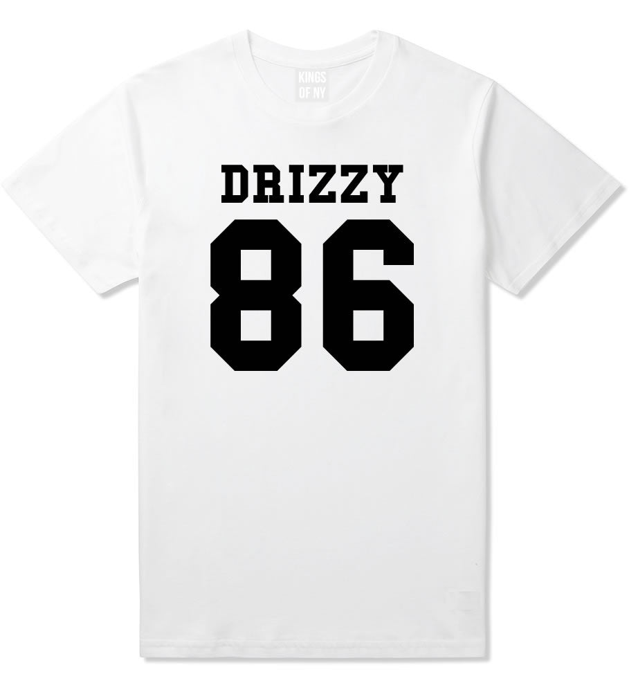 Drizzy 86 Team Jersey T-Shirt in White by Kings Of NY